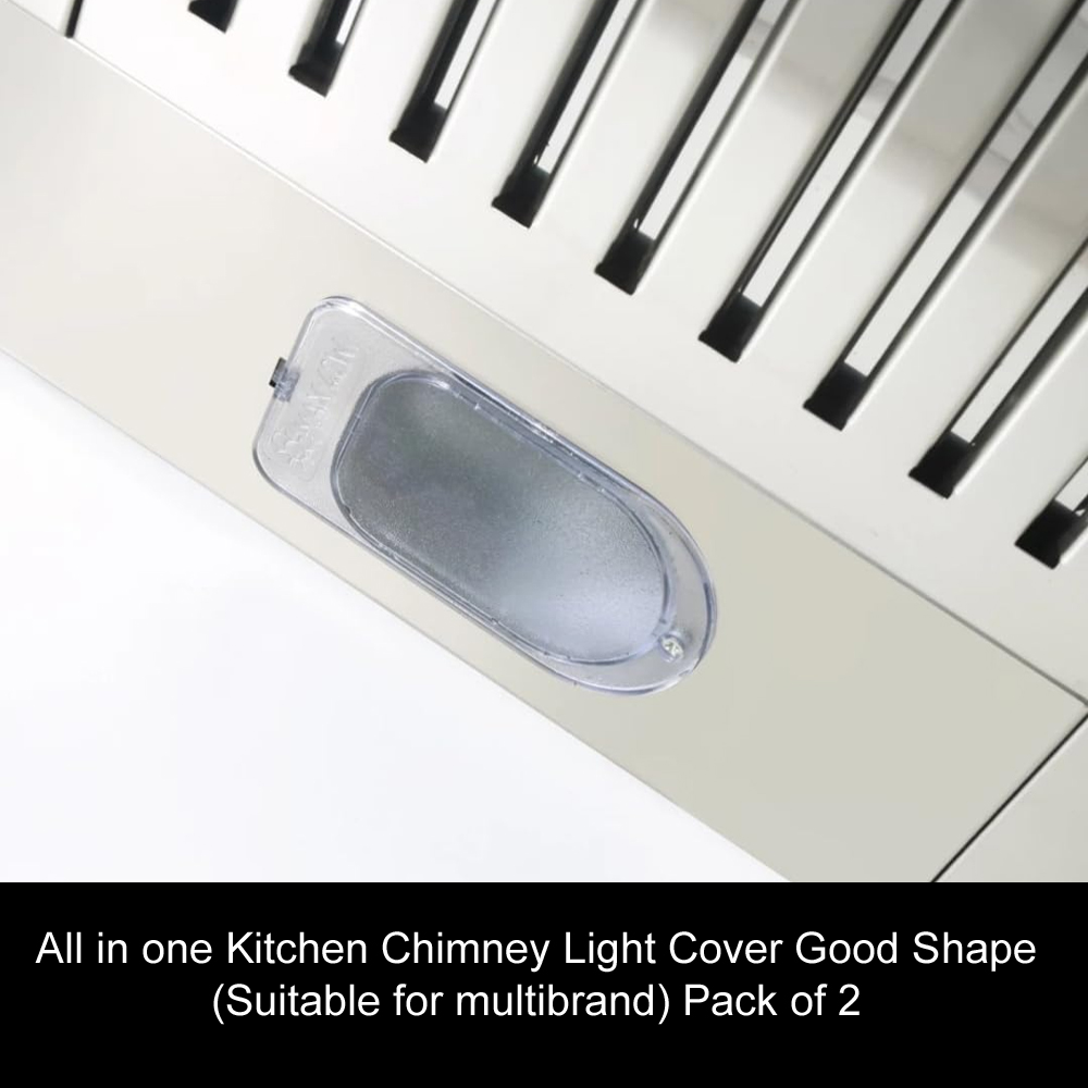 All in one Kitchen Chimney Light Cover Good Shape (Suitable for multiband) Pack of 2