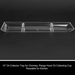 10" Oil Collector Tray for Chimney, Range Hood Oil Collecting Cup Reusable for Kitchen for Domestic Chimney
